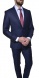 Tmavomodrý vlnený Slim Fit oblek