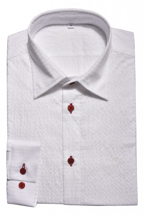 White crepe Extra Slim Fit shirt - Shirts - E-shop | alaindelon.co.uk