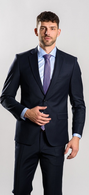 Dark blue Slim Fit suit XL