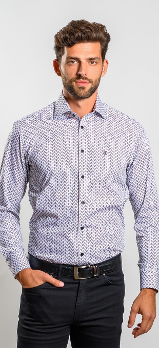 Casual patterned Extra Slim Fit shirt