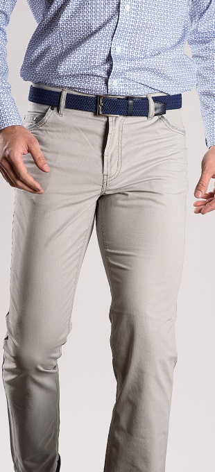 Tenké bledošedé džínsy