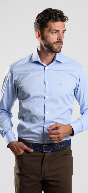 Blue checkered Classic Fit shirt