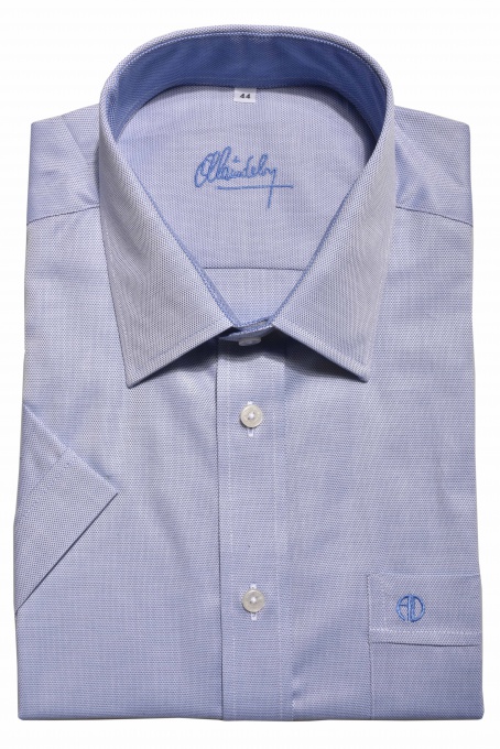 Blue Classic Fit short sleeved shirt