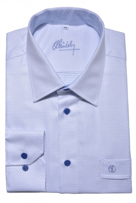 Blue dotted Classic Fit shirt