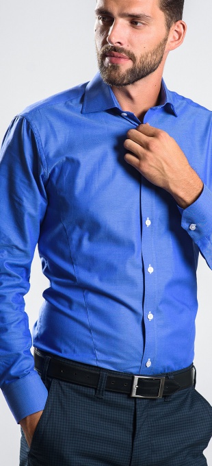 Modrá Classic Fit košeľa
