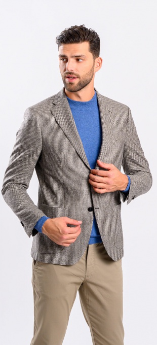 Brown blazer with rooster track pattern XL sizes