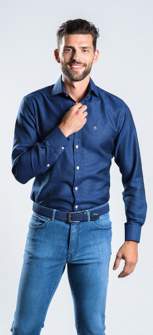 Dark blue Classic Fit shirt