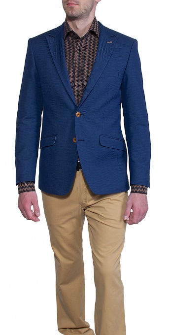 Blue structured blazer