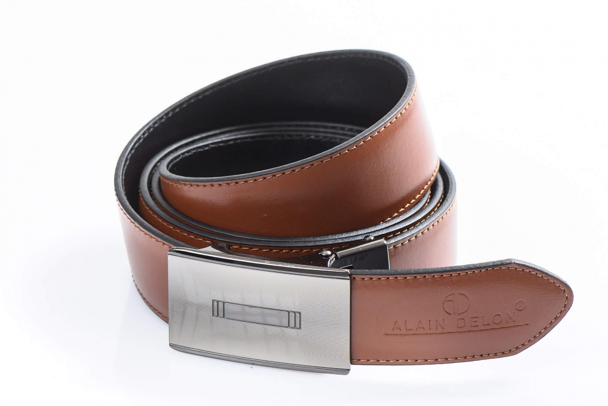 Reversible leather belt