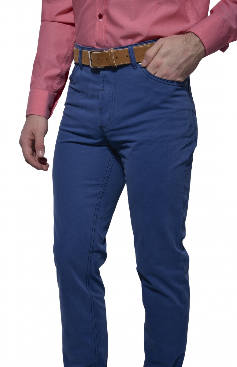 Blue casual trousers