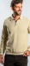 Beige long sleeved polo