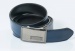 Reversible leather belt with easy fix buckle