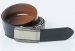 Reversible leather belt with easy fix buckle