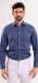 Dark blue Extra Slim Fit shirt with white dots