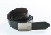 Reversible leather belt with easy fix buckle