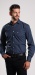 Dark blue patterned Slim Fit shirt