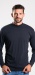 Dark blue cotton half rollneck