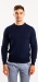 Dark blue cotton crewneck