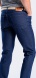 Dark blue jeans with straight cut