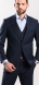 Tmavomodré oblekové sako rady Basic