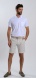 Beige Shorts with Small Pattern