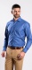 Blue Extra Slim Fit shirt with white dots