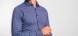 Tmavomodrá strečová Extra Slim Fit košeľa s nekrčivou úpravou