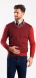 Burgundy cotton v-neck