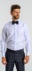 White formal Extra Slim Fit shirt with fine pattern