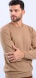 Beige knitted pullover