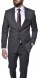 Šedý vlnený Slim Fit oblek