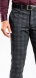 Čierno-sivé kárované nohavice