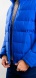 Výrazná modrá zimná bunda