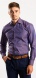 Purple Extra Slim Fit Shirt with red-grey pattern