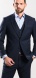 Dark blue suit jacket - Basic line XL sizes