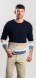 Dark blue cotton crewneck