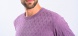 Purple knitted pullover