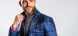 Dark blue padded blazer