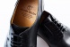Čierne rámové kožené topánky