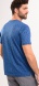 Blue T-shirt with melange pattern