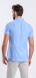 White and Blue Striped Stretch Extra Slim Fit Short-Sleeve Shirt