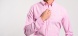 Pink Extra Slim Fit linen shirt