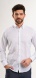 White linen patterned Extra Slim Fit shirt