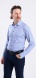 White and Blue Patterned stretch Extra Slim Fit non-iron shirt