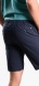 Dark blue linen blend shorts