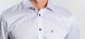 Biela Slim Fit košeľa s modrými bodkami