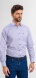 White Extra Slim Fit Shirt with colourful cross pattern