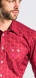 Červená károvaná Slim Fit košeľa rady Basic