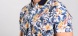 Bold polo with a flower pattern