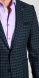 Black and blue checkered blazer